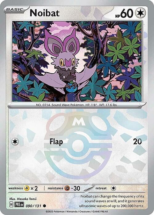 Prismatic Evolutions Noibat #090/131 Masterball